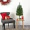 3ft. Pre-Lit Green Mountain Pine Artificial Christmas Tree, Clear LED Lights